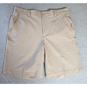 FOOTJOY Shorts Size 36 Chino Beige Flat Front Golf 9"‎ Inseam Outdoor All Day
